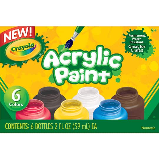 Crayola&#xAE; 6 Color Acrylic Paint Set